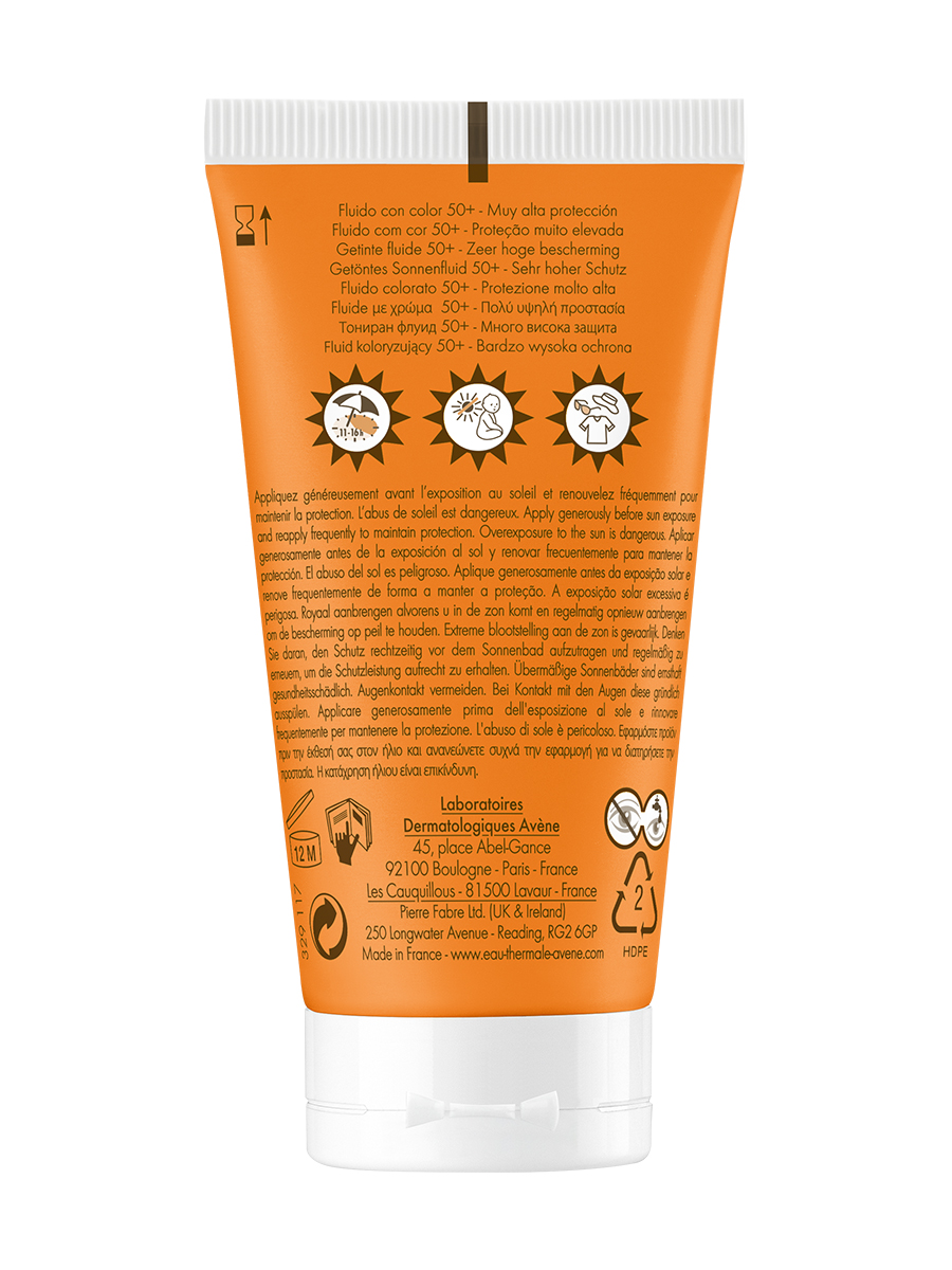 Авен Солнцезащитный тонирующий флюид SPF 50+, 50 мл (Avene, Suncare) фото 3