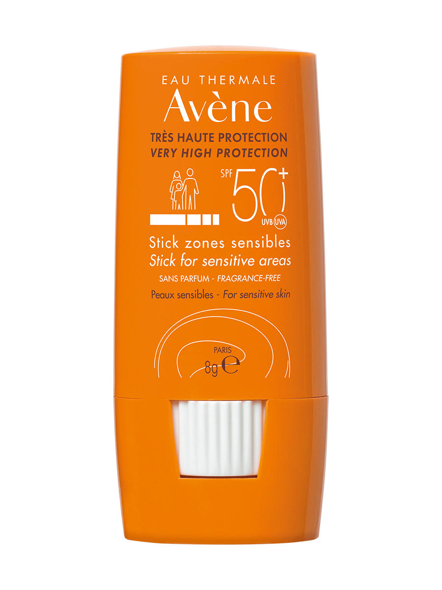 Авен Стик для защиты от солнца чувствительных зон SPF 50+, 8 г (Avene, Suncare) фото 0