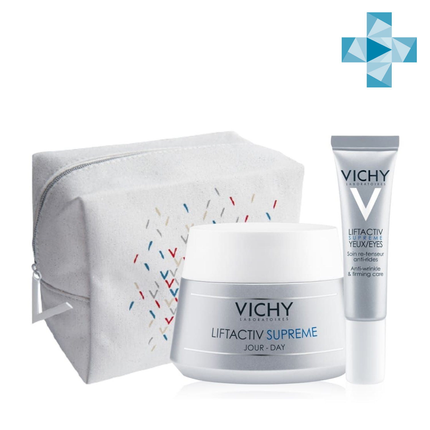 Купить Vichy Набор для упругости кожи (дерморесурс крем для контура глаз 15 мл + антивозрастной крем против морщин 50 мл) (Vichy, Liftactiv), Франция