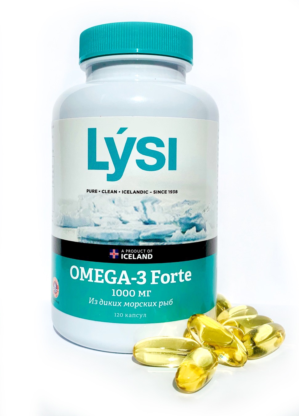 Lysi Омега-3 форте из диких морских рыб, 120 капсул (Lysi, ) лиси рыбий жир из диких морских рыб lysi омега 3 витамин д капс 120