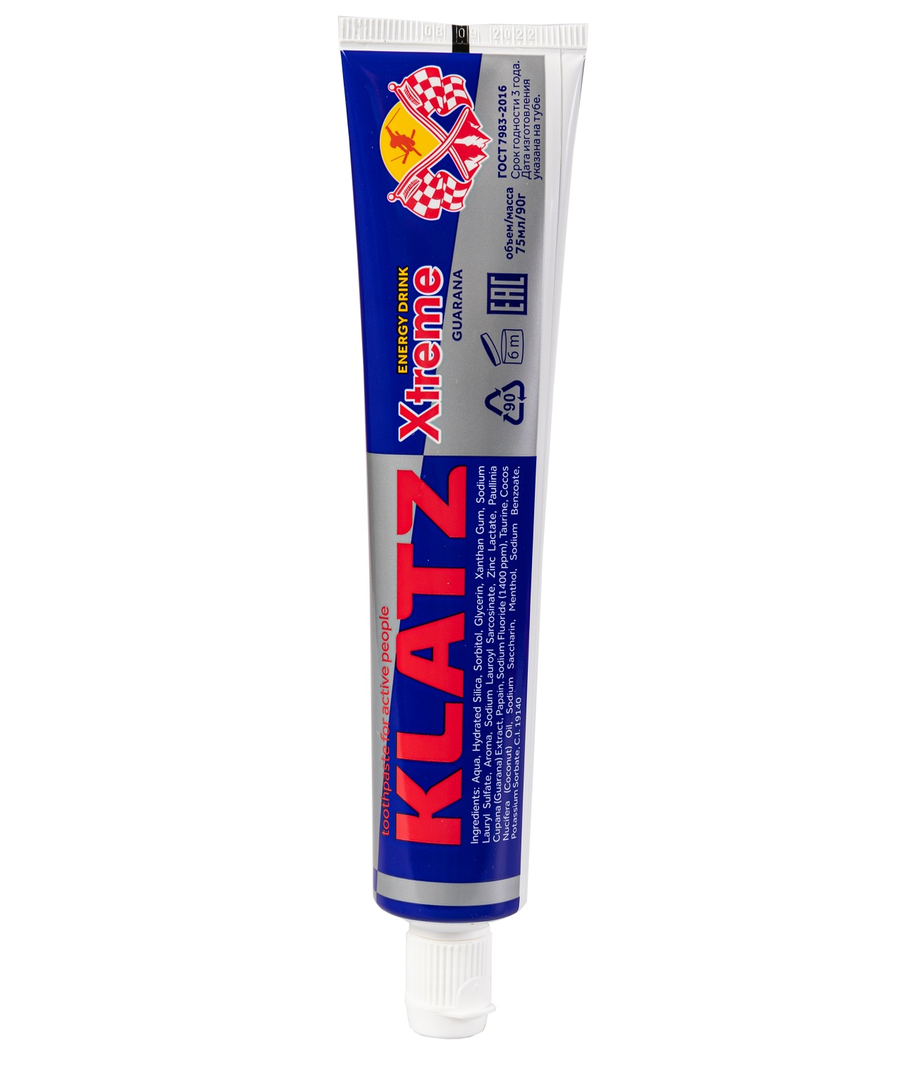 Клатц Зубная паста для активных людей «Гуарана», 75 мл (Klatz, Xtreme Energy Drink) фото 3