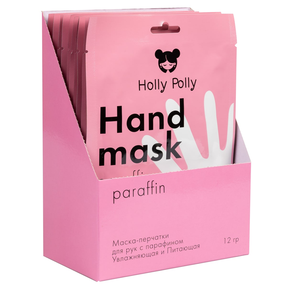 Holly Polly Увлажняющая и питающая маска-перчатки c парафином, 10 х 12 г (Holly Polly, Foot  Hands)