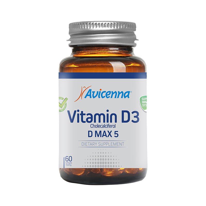 Авиценна Витамин D3 Max 5, 60 капсул (Avicenna, Витамины и минералы) фото 0