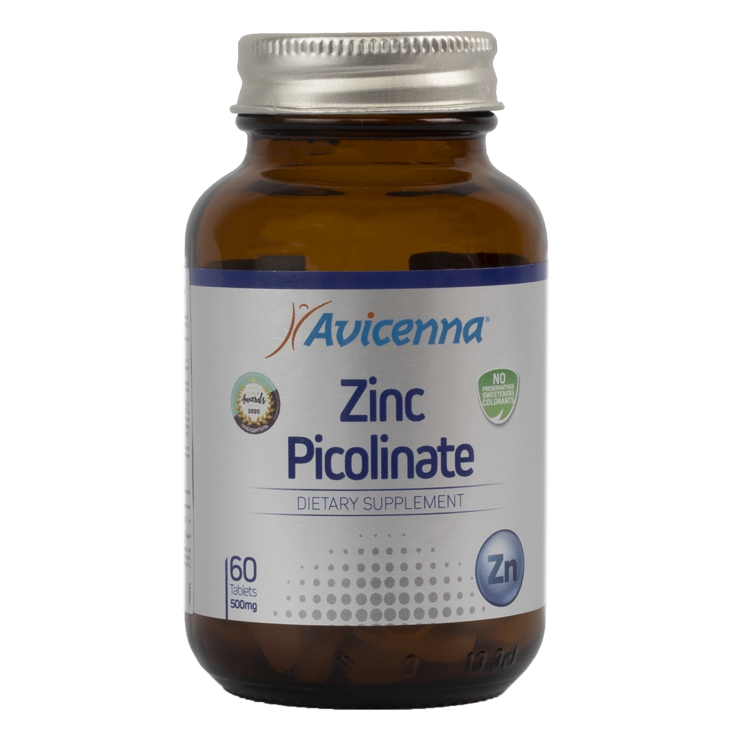 Avicenna Пиколинат цинка 25 мг, 60 таблеток (Avicenna, Витамины и минералы)