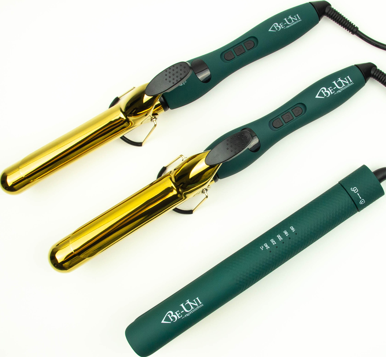 Би-Юни Плойка для завивки волос с золотым зеркальным титановым покрытием, диаметр 32 мм (Be-Uni, Titan Gold Collection) фото 4