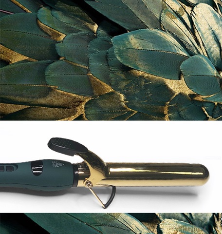 Би-Юни Плойка для завивки волос с золотым зеркальным титановым покрытием, диаметр 28 мм (Be-Uni, Titan Gold Collection) фото 3