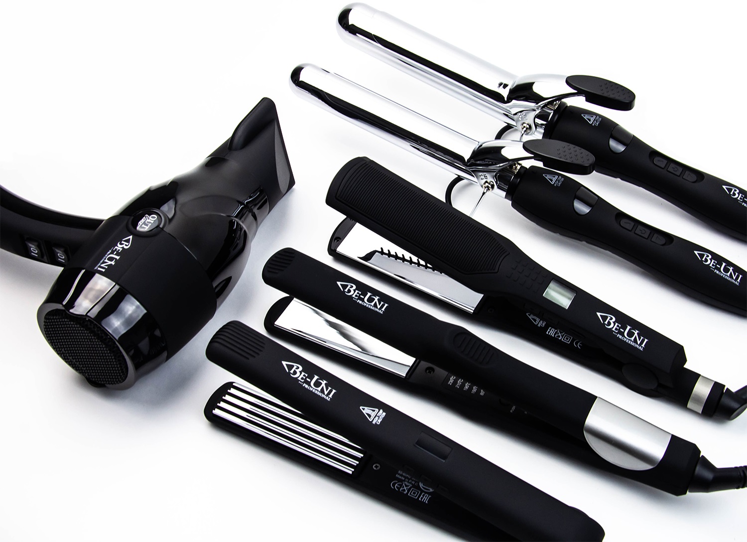 Би-Юни Плойка для завивки волос с зеркальным титановым покрытием, 25 мм, обновленная (Be-Uni, Titan Collection) фото 1