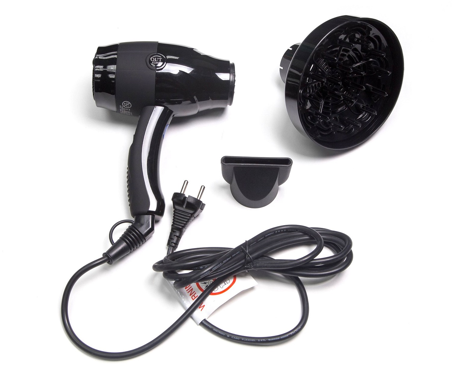 Би-Юни Фен с диффузором Out Line 2000-2200 W, черный (Be-Uni, Фены и аксессуары) фото 1