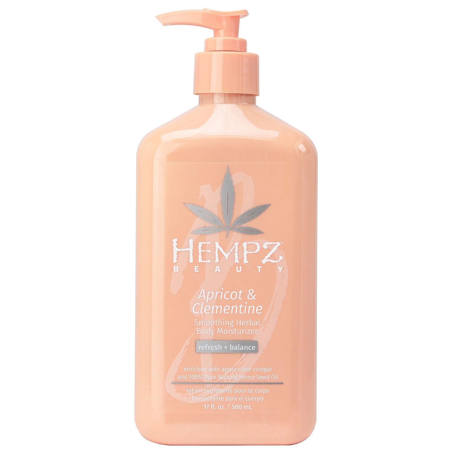 Hempz Разглаживающее молочко для тела Apricot & Clementine Smoothing Herbal Body Moisturizer, 500 мл (Hempz, Абрикос и клементин)