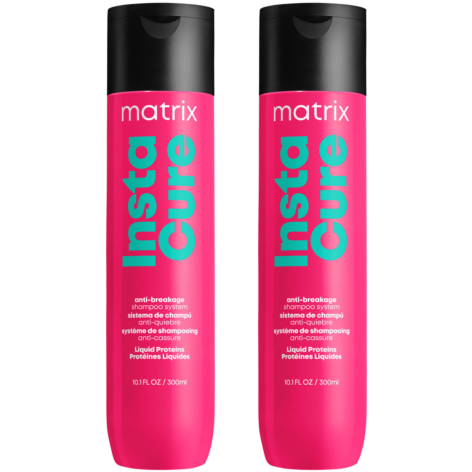 Matrix Профессиональный шампунь Instacure для восстановления волос с жидким протеином, 300 мл х 2 шт (Matrix, Total Results) шампунь против ломкости instacure 300 мл