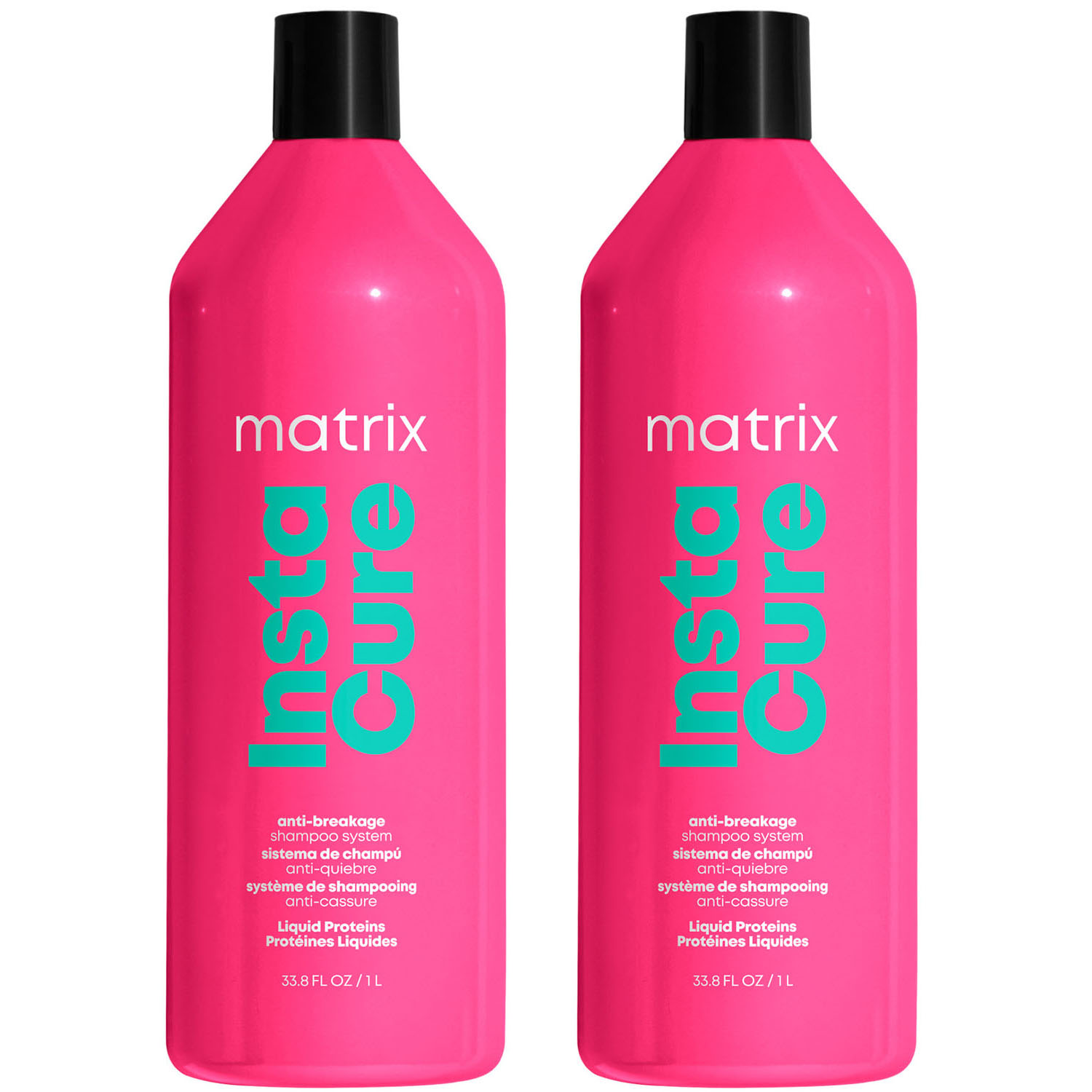 Matrix Профессиональный шампунь Instacure для восстановления волос с жидким протеином, 1000 мл х 2 шт (Matrix, Total Results) mane choice ancient egypt шампунь антидот против ломкости и восстановления для всех типов волос 237 мл 8 жидк унций