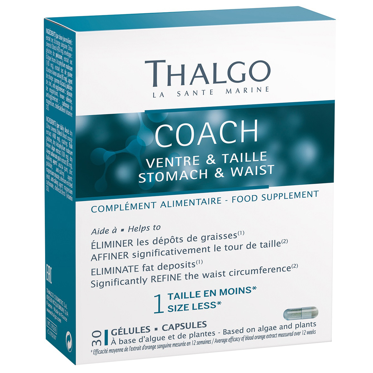Thalgo Комплекс «Плоский живот и тонкая талия», 30 капсул (Thalgo, БАДы) бады для пищеварения проаптека детоксикал