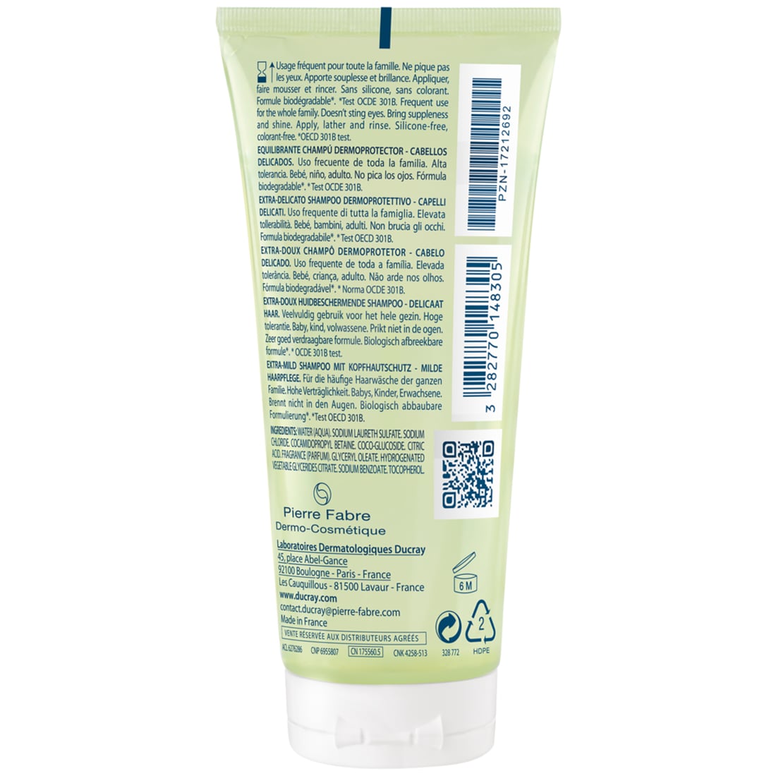 Дюкрэ Защитный шампунь для частого применения, 100 мл (Ducray, Extra-Doux) фото 6