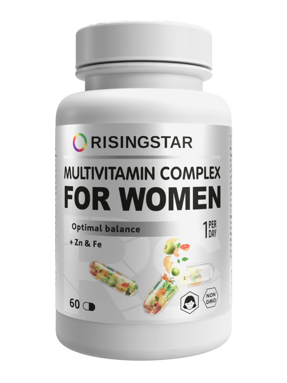 RISINGSTAR Поливитаминный минеральный комплекс В-Мин для женщин 1000 мг, 60 капсул (RISINGSTAR, )  - Купить