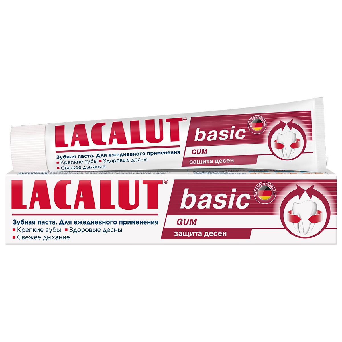 цена Lacalut Зубная паста Basic Gum для защиты десен, 75 мл (Lacalut, Зубные пасты)
