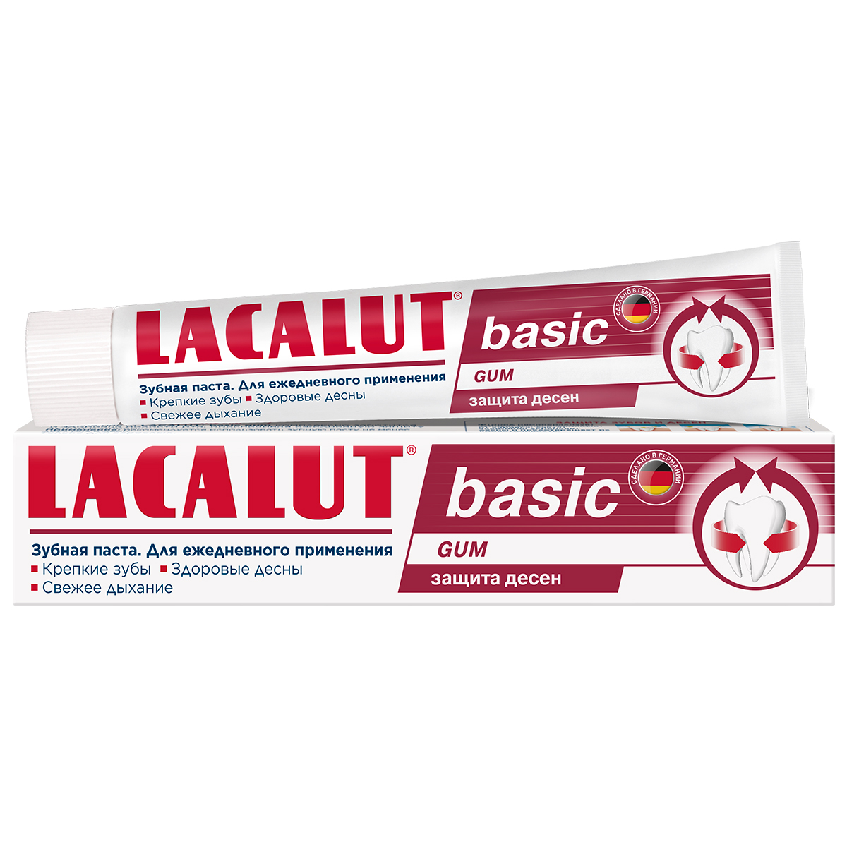 Лакалют Зубная паста Basic Gum для защиты десен, 75 мл (Lacalut, Зубные пасты) фото 0