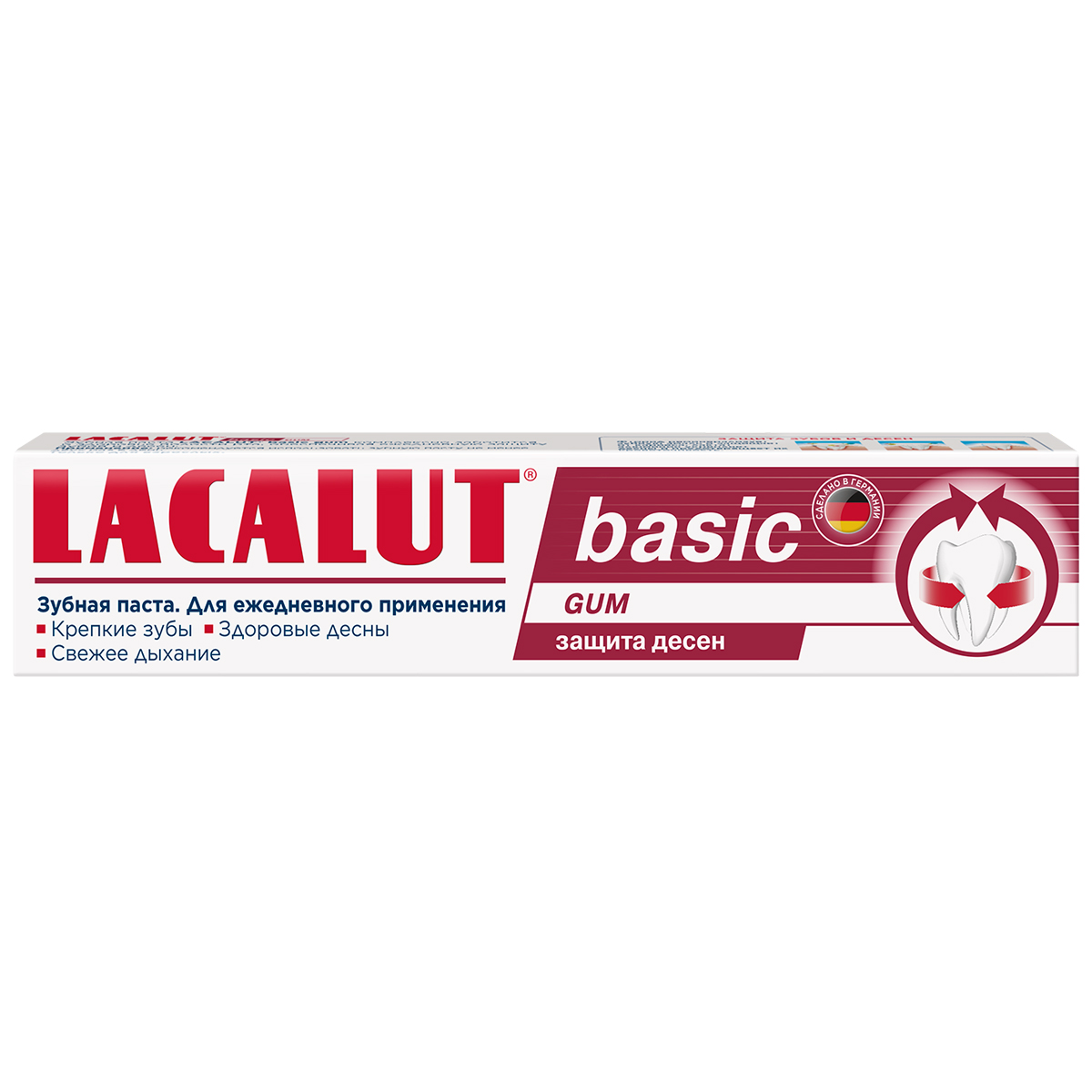Лакалют Зубная паста Basic Gum для защиты десен, 75 мл (Lacalut, Зубные пасты) фото 1
