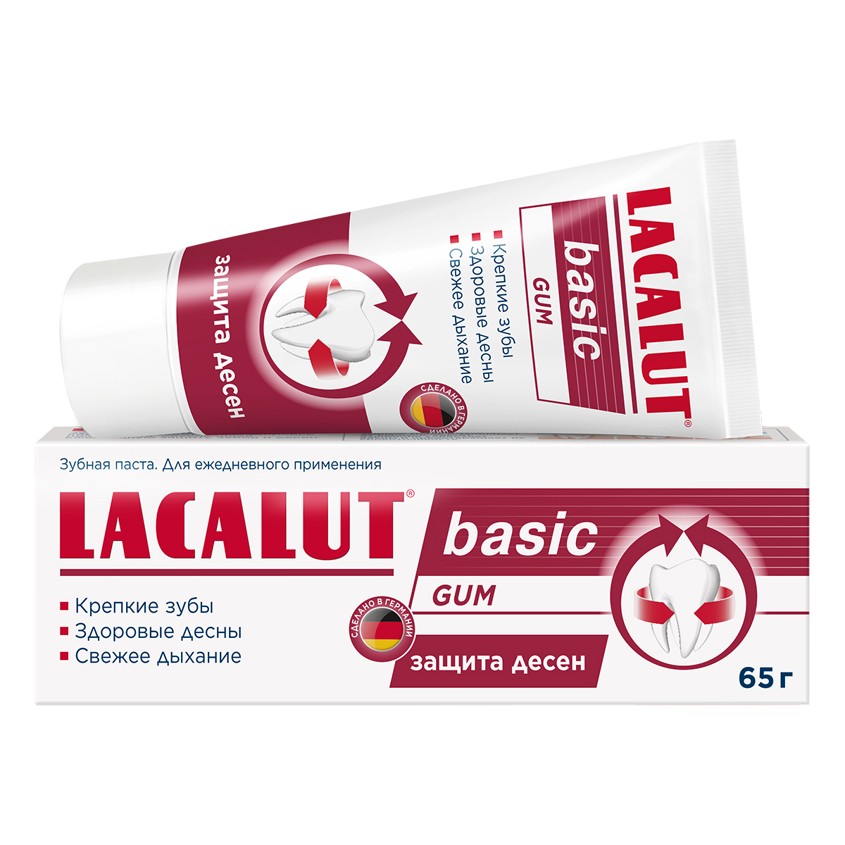 Лакалют Зубная паста Basic Gum для защиты десен, 65 г (Lacalut, Зубные пасты) фото 0