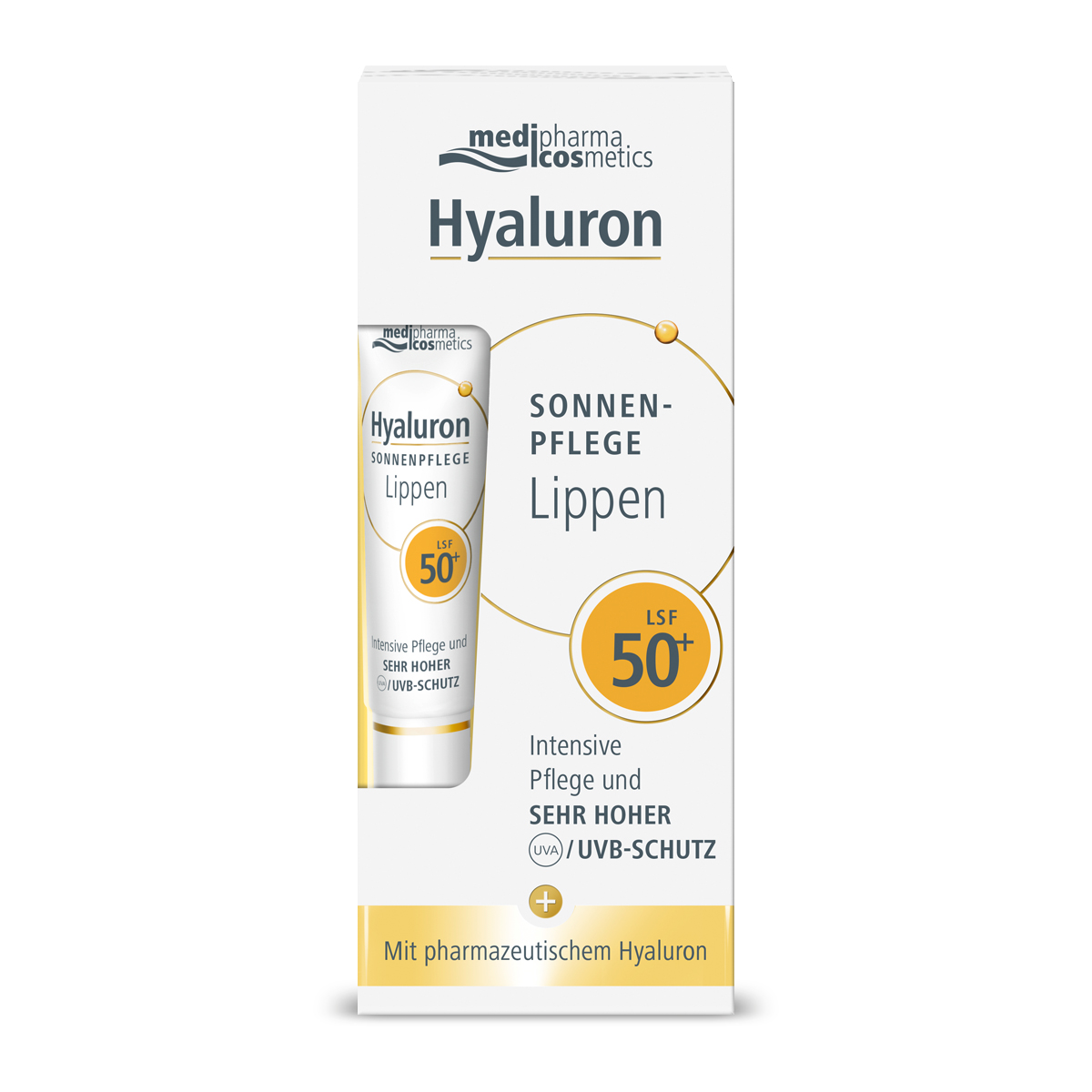 Медифарма Косметикс Солнцезащитный крем для губ SPF 50+, 7 мл (Medipharma Cosmetics, Hyaluron) фото 0