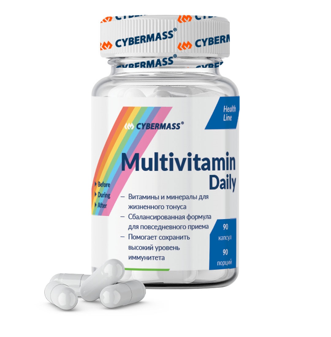 CyberMass Витаминно-минеральный комплекс Multivitamin Daily, 90 капсул (CyberMass, Health line)