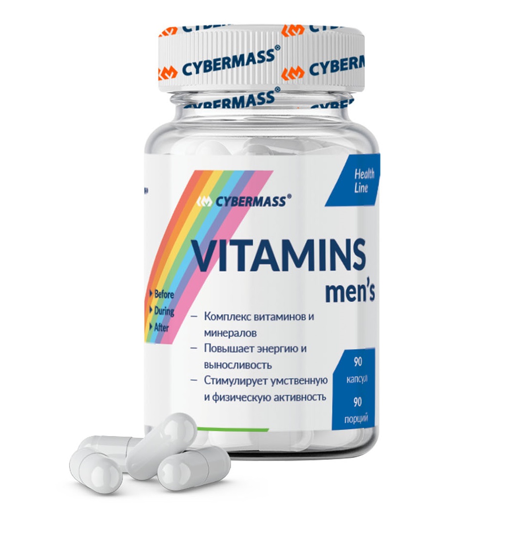 CyberMass Витаминно-минеральный комплекс для мужчин, 90 капсул (CyberMass, Health line)
