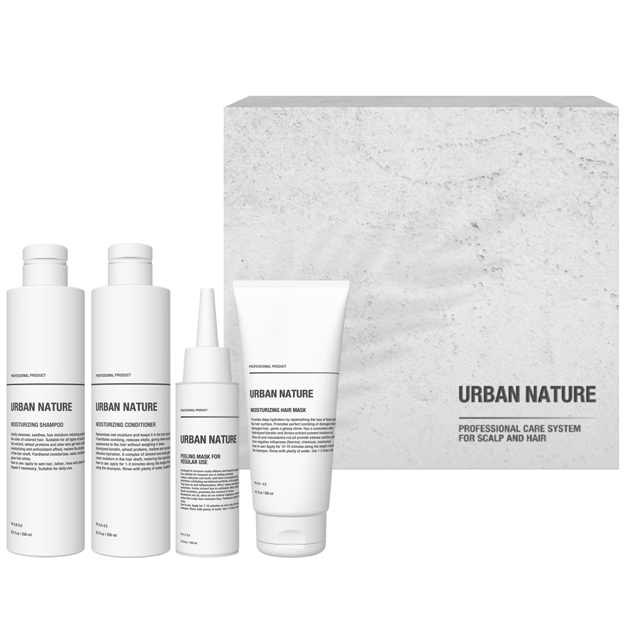 цена Urban Nature Набор для домашнего ухода за кожей головы и волосами (Urban Nature, Наборы)