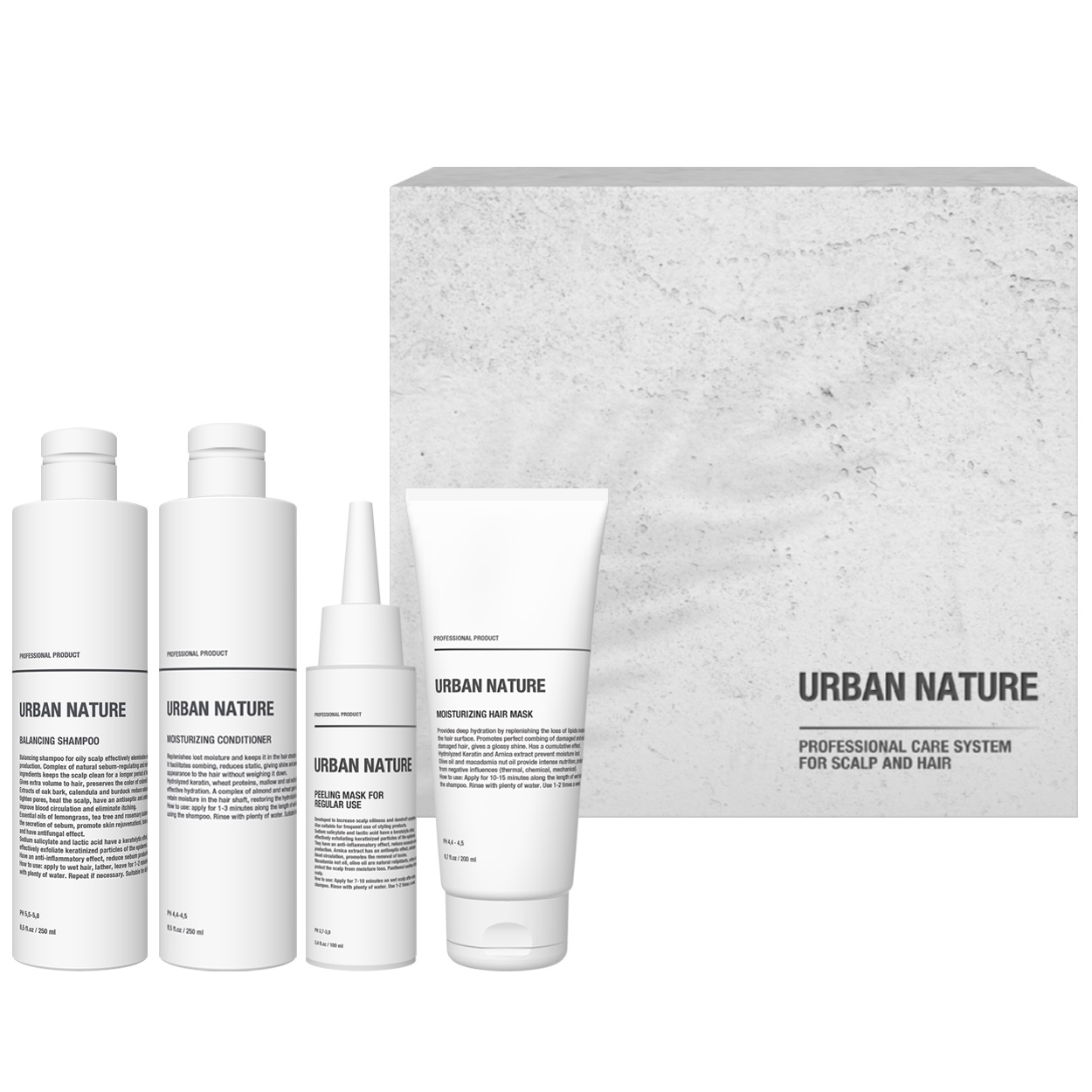 Urban Nature Набор для домашнего ухода за жирной кожей головы и волосами (Urban Nature, Наборы)