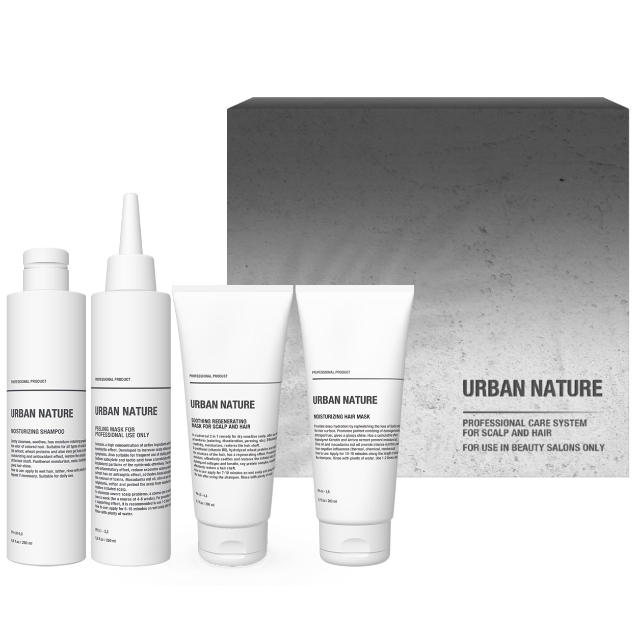 цена Urban Nature Набор для профессионального ухода за кожей головы и волосами (Urban Nature, Наборы)
