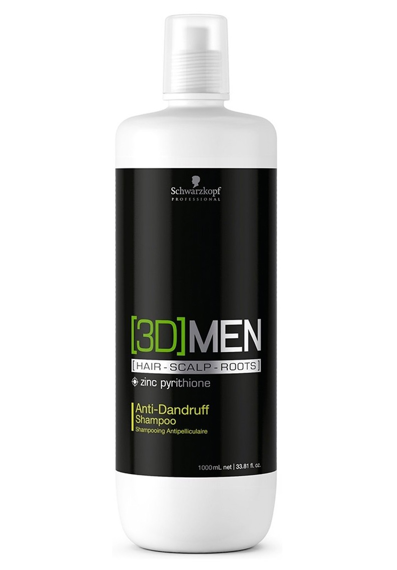 Шварцкопф Профешнл Шампунь против перхоти Anti-Dandruff ,1000 мл (Schwarzkopf Professional, [3D]MEN) фото 0