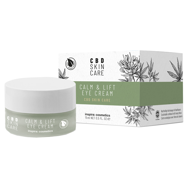 

Inspira Cosmetics Антистресс лифтинг-крем для контура глаз с маслом CBD Calm & Lift Eye Cream, 15 мл (Inspira Cosmetics, CBD skin care), CBD skin care