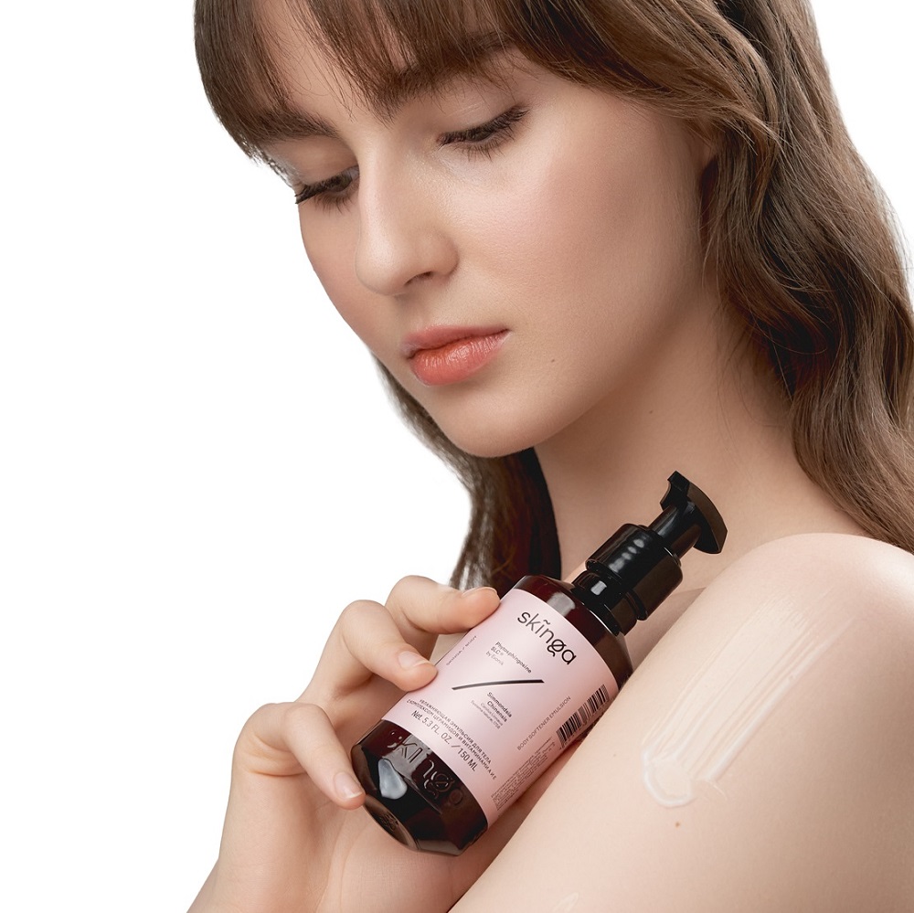 Скинга Увлажняющая эмульсия для тела с комплексом церамидов и витаминами А и Е, 150 мл (Skinga, Body) фото 4