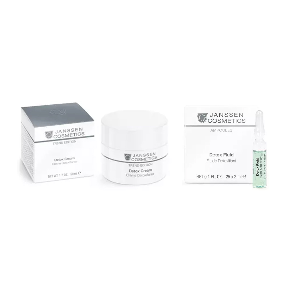 Янсен Косметикс Набор Detox: сыворотка 2 мл х 7 шт + крем 50 мл (Janssen Cosmetics, Trend Edition) фото 0