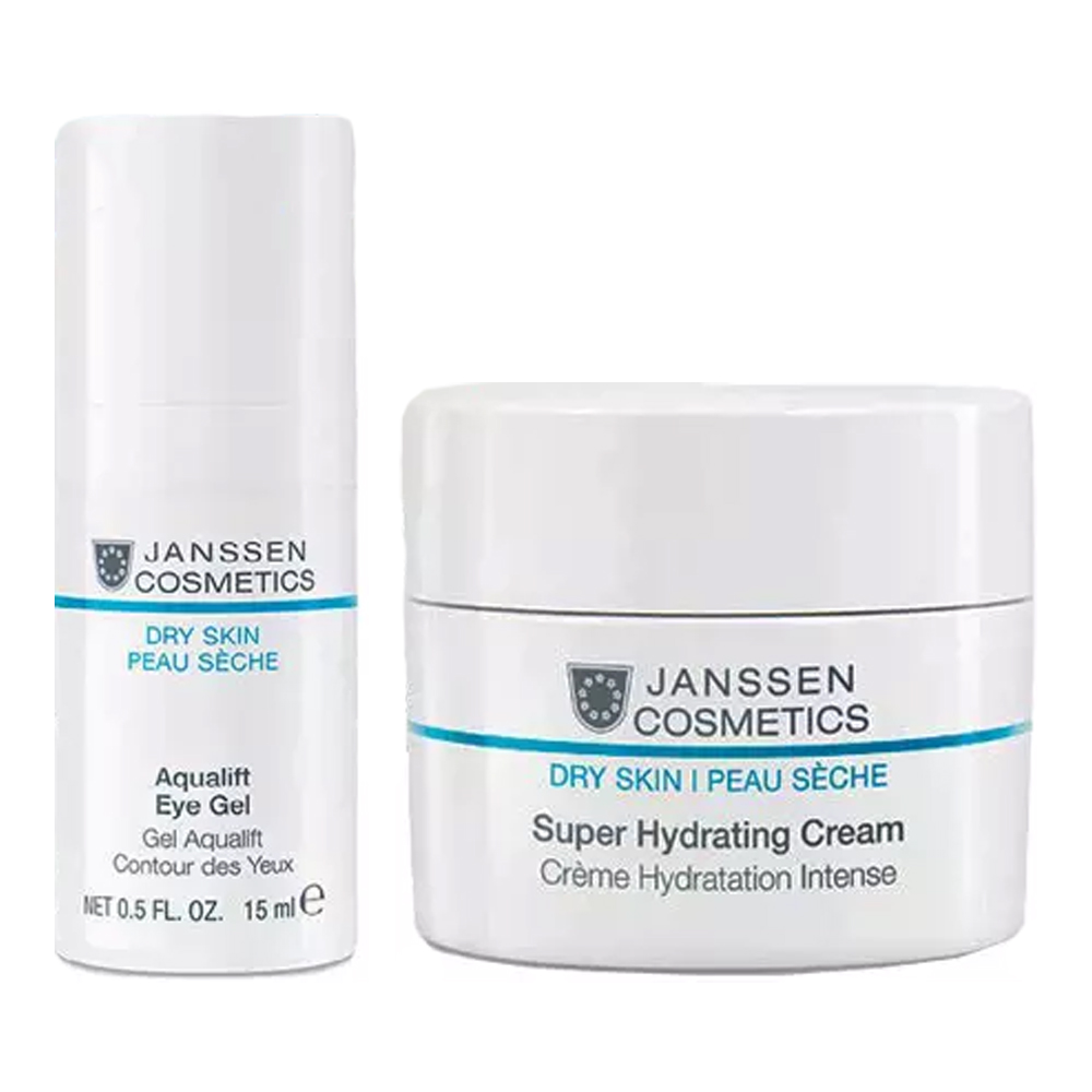 Janssen Cosmetics Набор Активное увлажнение: крем 50 мл + гель для век 15 мл (Janssen Cosmetics, Dry Skin) ультраувлажняющий гель для лица l occitane aqua reotier 50 мл