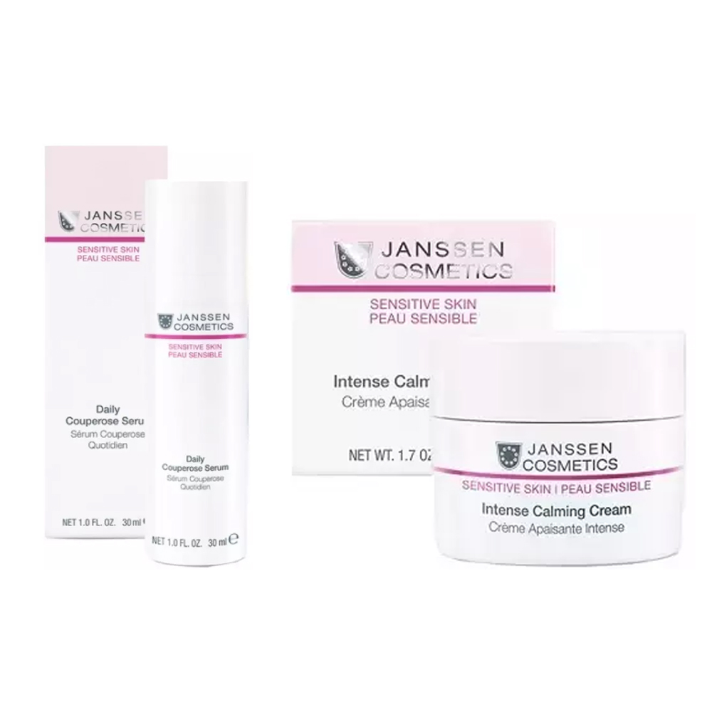 Janssen Cosmetics Набор средств для чувствительной кожи лица: концентрат 30 мл + крем 50 мл (Janssen Cosmetics, Sensitive skin)