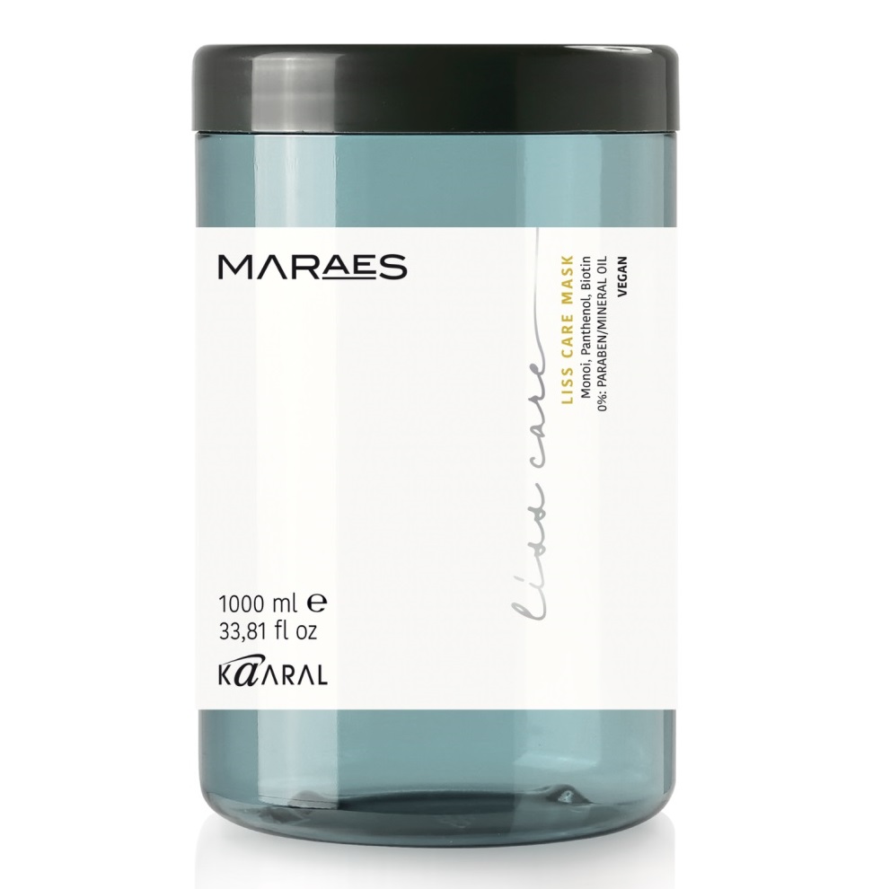 Kaaral Разглаживающая маска для прямых волос Liss Care Mask, 1000 мл (Kaaral, Maraes)