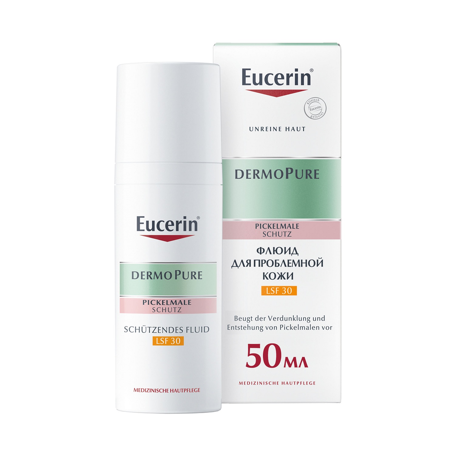 Эуцерин Флюид для жирной и проблемной кожи SPF 30, 50 мл (Eucerin, DermoPure) фото 0