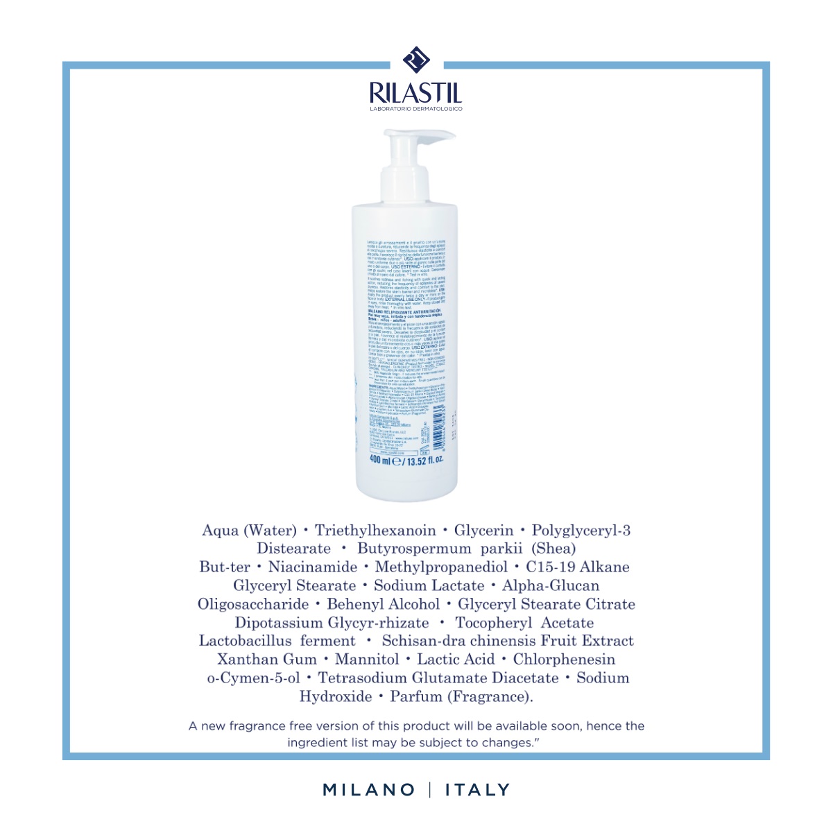 Риластил Липидовосстанавливающий бальзам для лица и тела, 400 мл (Rilastil, Xerolact) фото 2