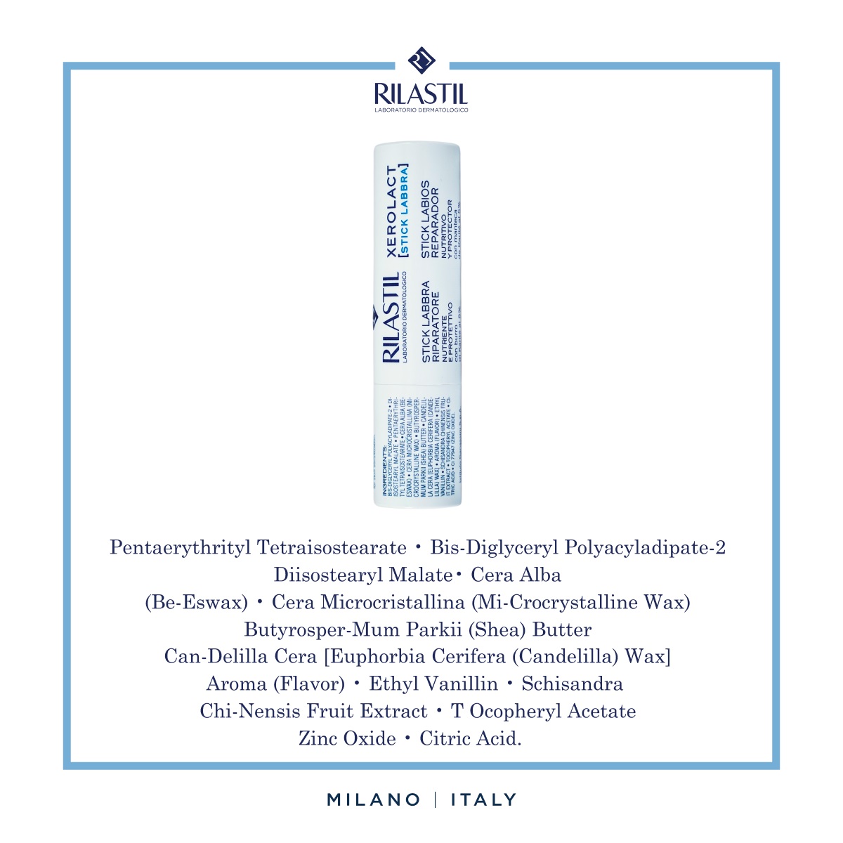 Риластил Восстанавливающий бальзам-стик для губ, 4,8 г (Rilastil, Xerolact) фото 2