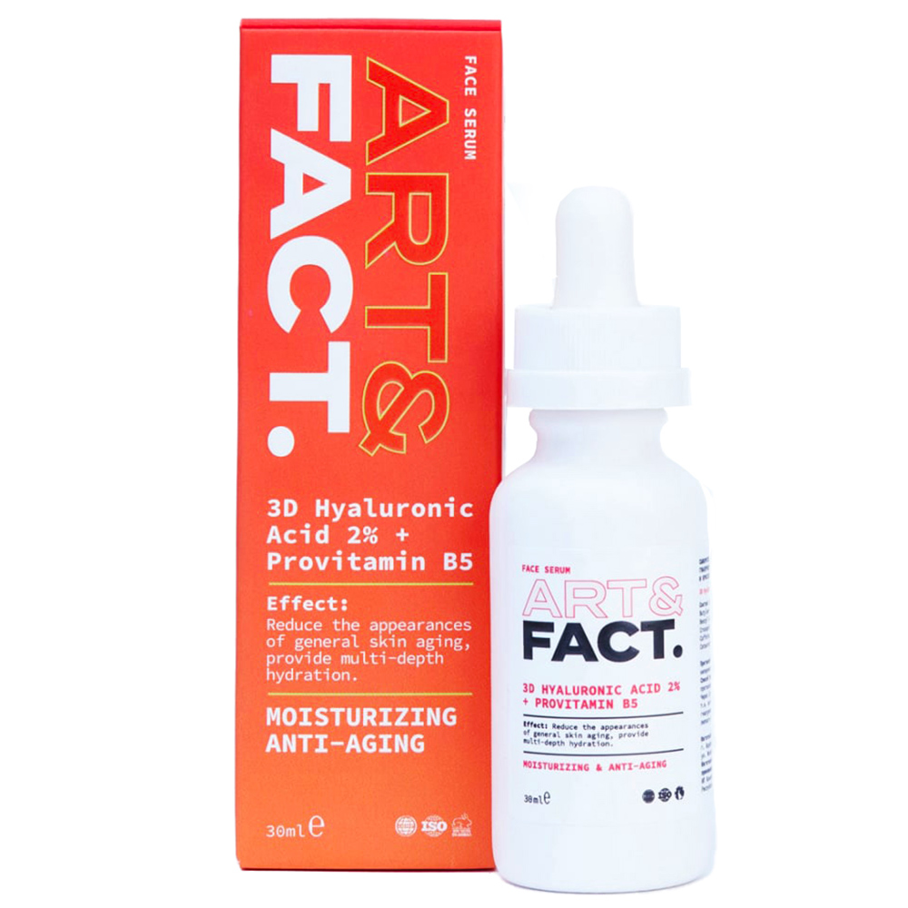 Арт&Факт Сыворотка с гиалуроновой кислотой  3D Hyaluronic Acid 2% + Provitamin B5, 30 мл (Art&Fact, Увлажнение) фото 0