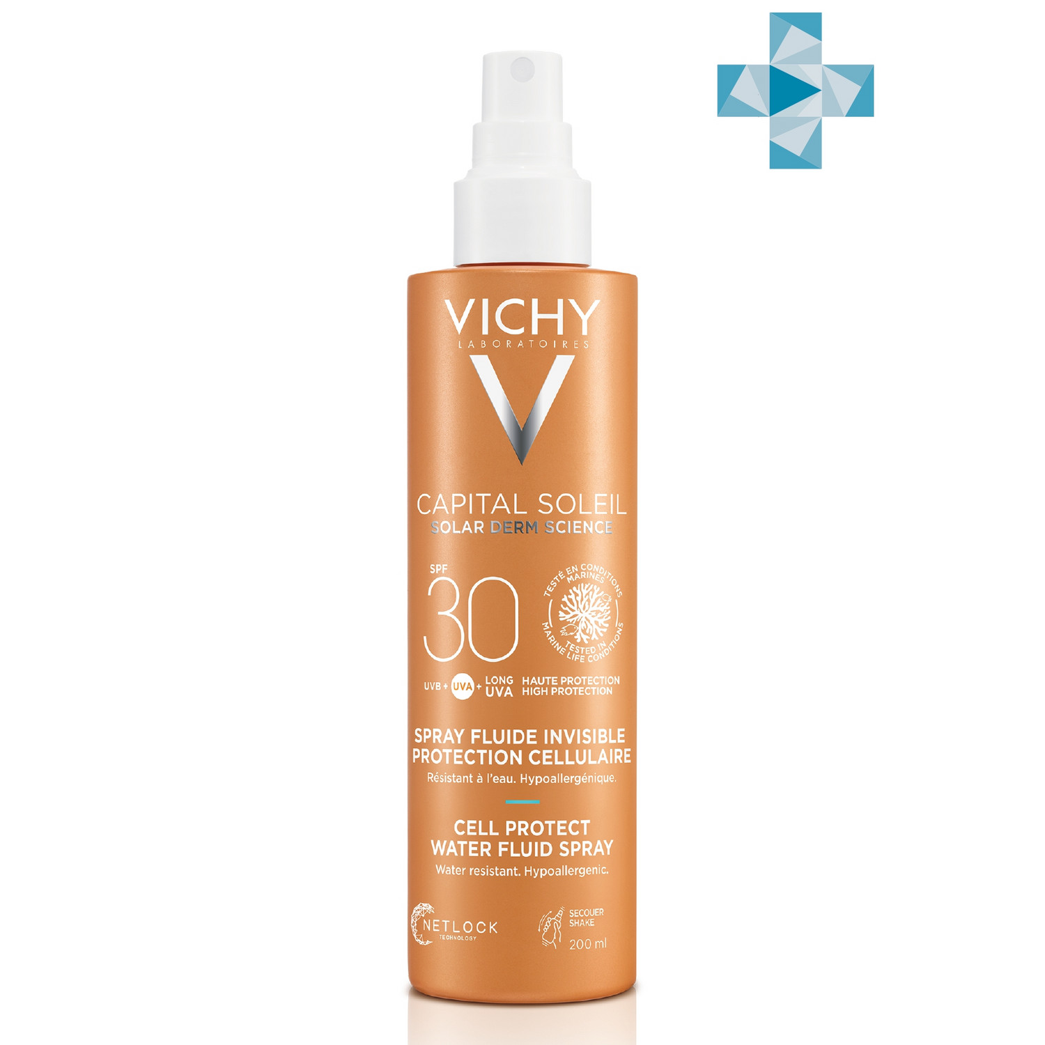 Виши Солнцезащитный увлажняющий спрей SPF 30, 200 мл (Vichy, Capital Soleil) фото 0