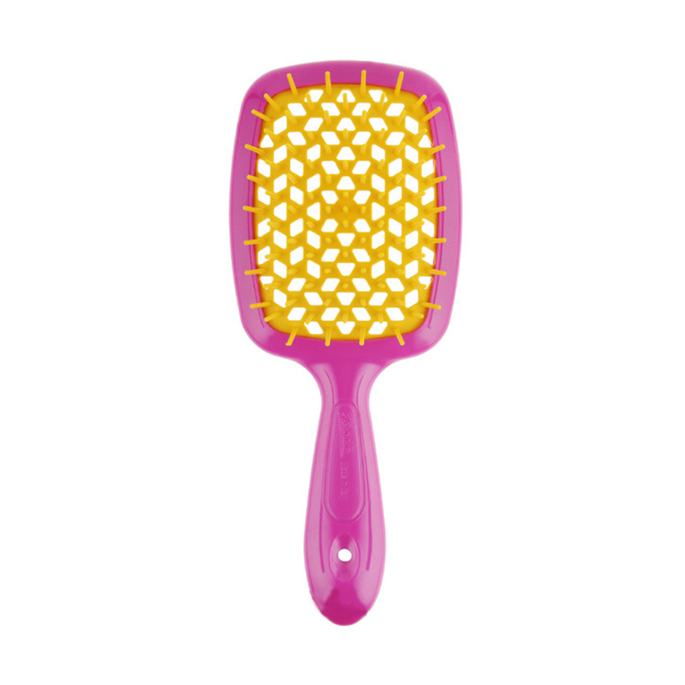 Джанеке Щетка Superbrush The Original для волос, малиновая с желтым, 20,3 x 8,5 x 3,1 см (Janeke, Щетки) фото 0
