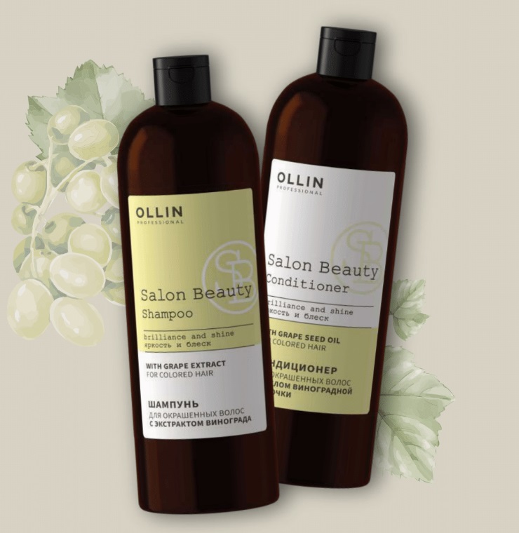 Оллин Професионал Кондиционер для окрашенных волос с маслом виноградной косточки, 1000 мл (Ollin Professional, Salon Beauty) Оллин Професионал Кондиционер для окрашенных волос с маслом виноградной косточки, 1000 мл (Ollin Professional, Salon Beauty) фото 2