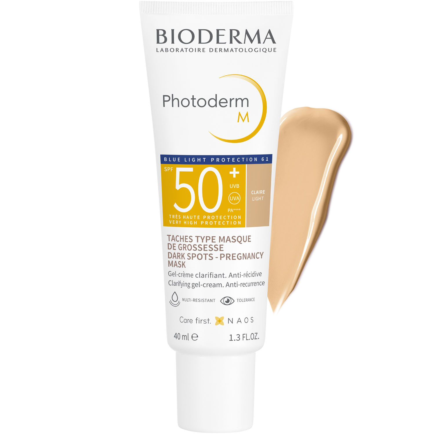 Биодерма Солнцезащитный крем-гель M SPF 50+, светлый оттенок, 40 мл (Bioderma, Photoderm) фото 1