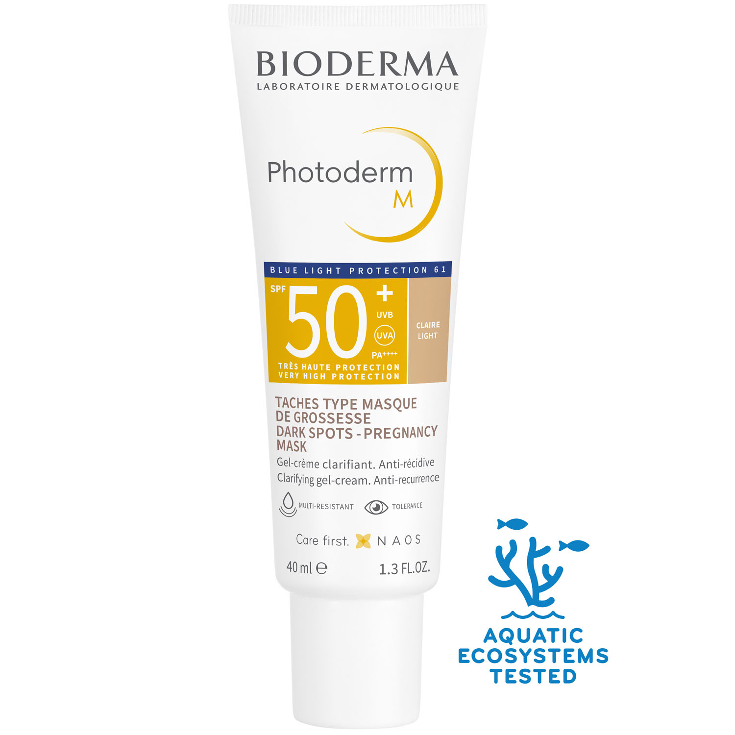 Биодерма Солнцезащитный крем-гель M SPF 50+, светлый оттенок, 40 мл (Bioderma, Photoderm) фото 3