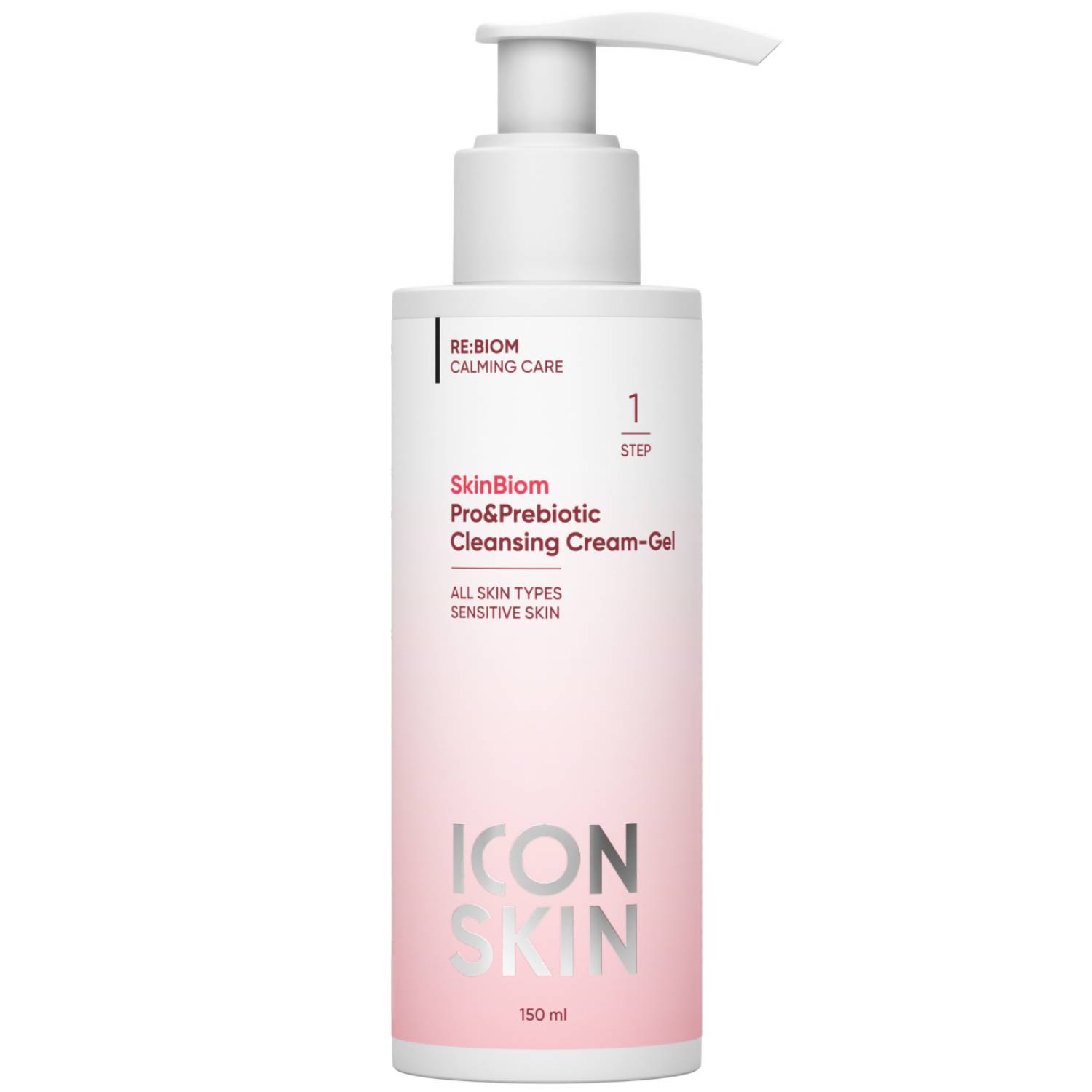 Icon Skin Очищающий крем-гель для умывания c про- и пребиотиками SkinBiom, 150 мл. фото