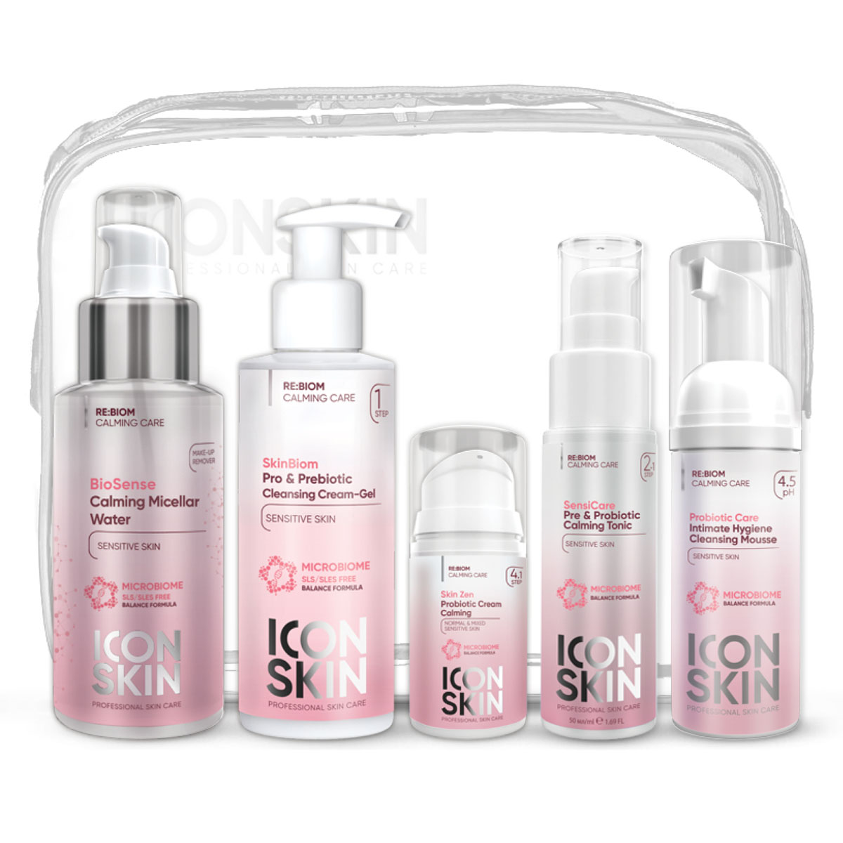 Купить Icon Skin Набор миниатюр для ухода за комбинированной и нормальной чувствительной кожей № 2, 5 средств (Icon Skin, Re:Biom), Россия