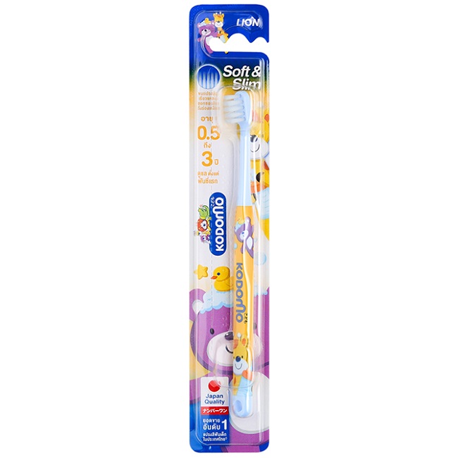 цена Lion Thailand Мягкая зубная щетка для детей 0,5-3 года, 1 шт (Lion Thailand, Kodomo)