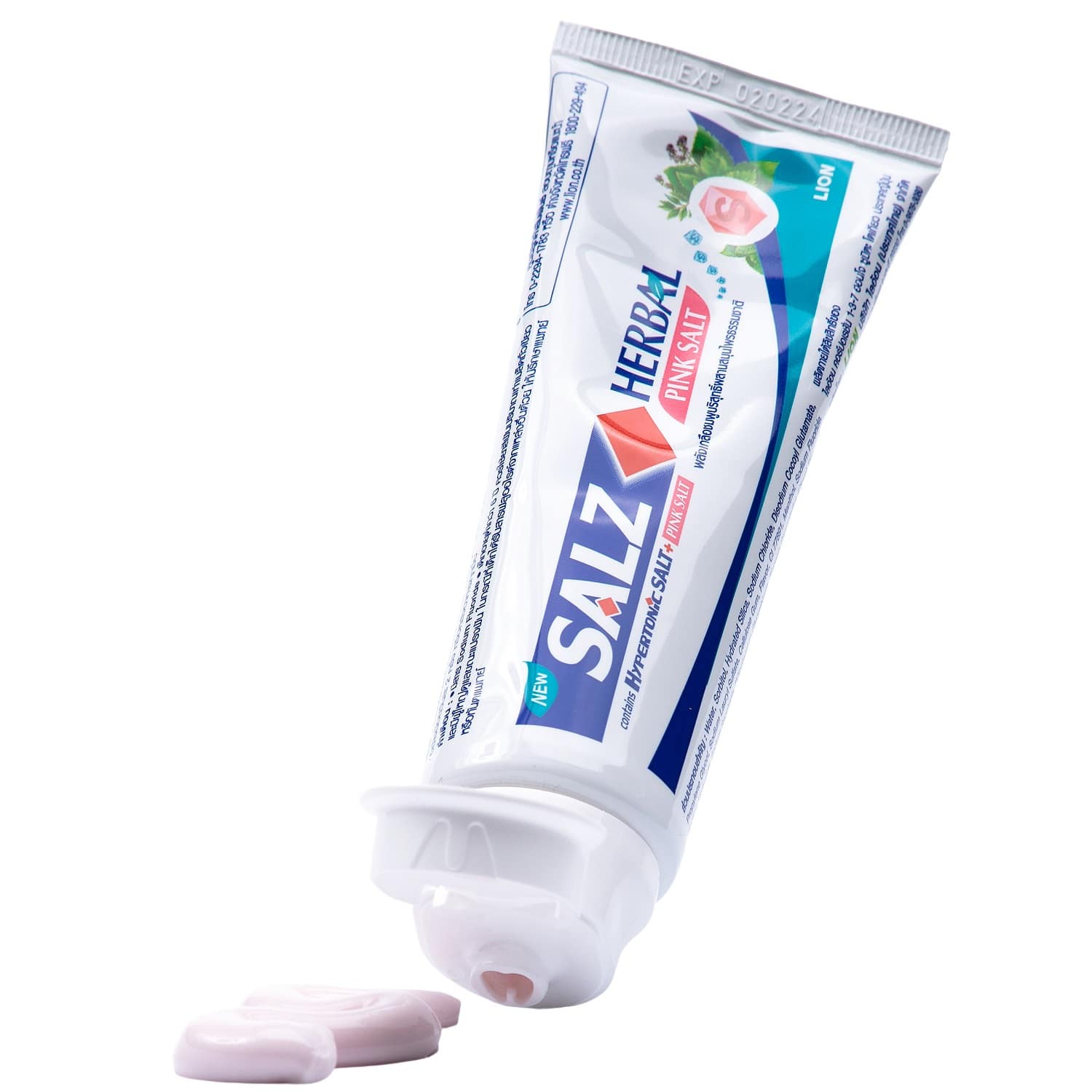 Лион Тайланд Зубная паста Herbal с розовой гималайской солью, 80 г (Lion Thailand, Salz) фото 3