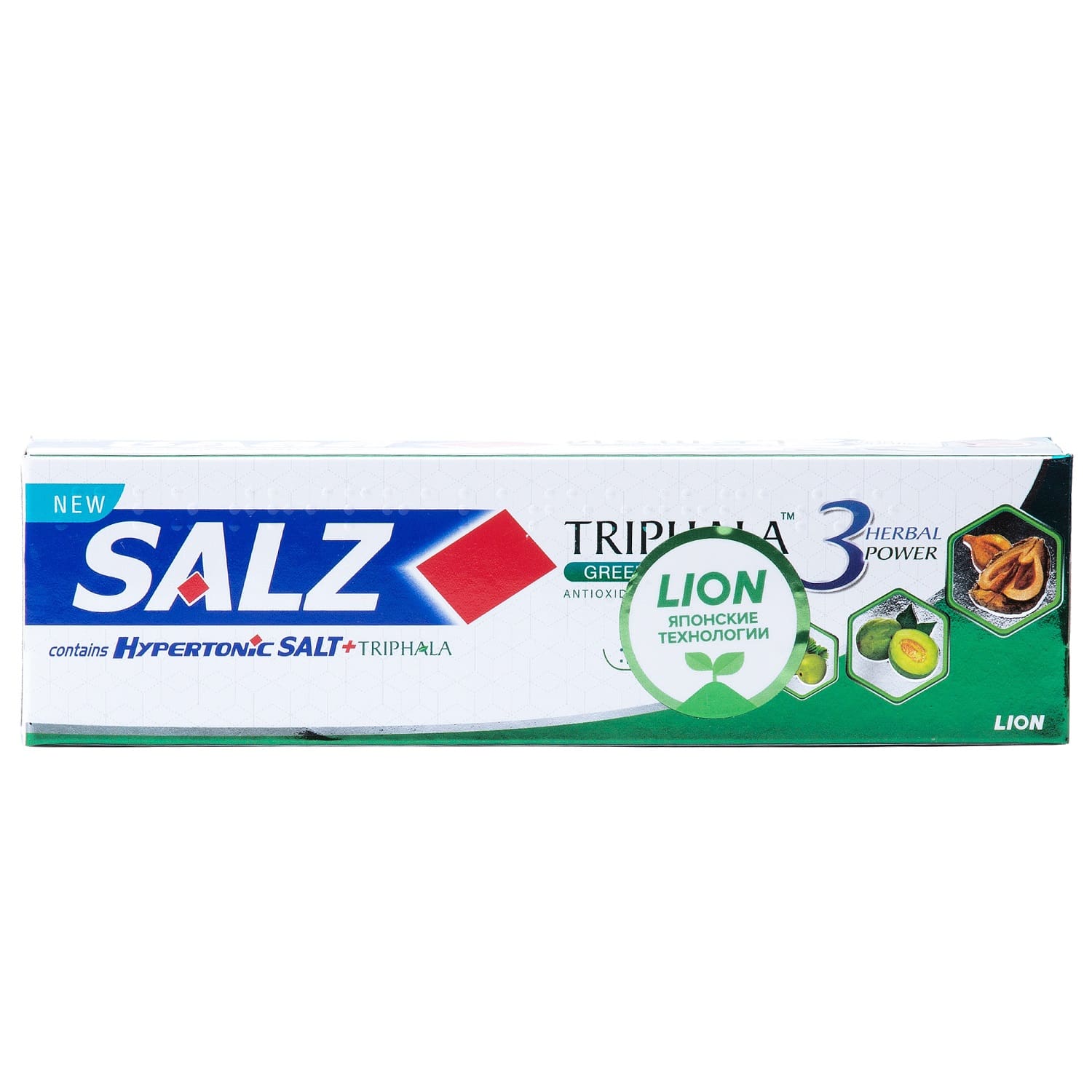 Лион Тайланд Зубная паста Herbal с гипертонической солью и трифалой, 80 г (Lion Thailand, Salz) фото 1
