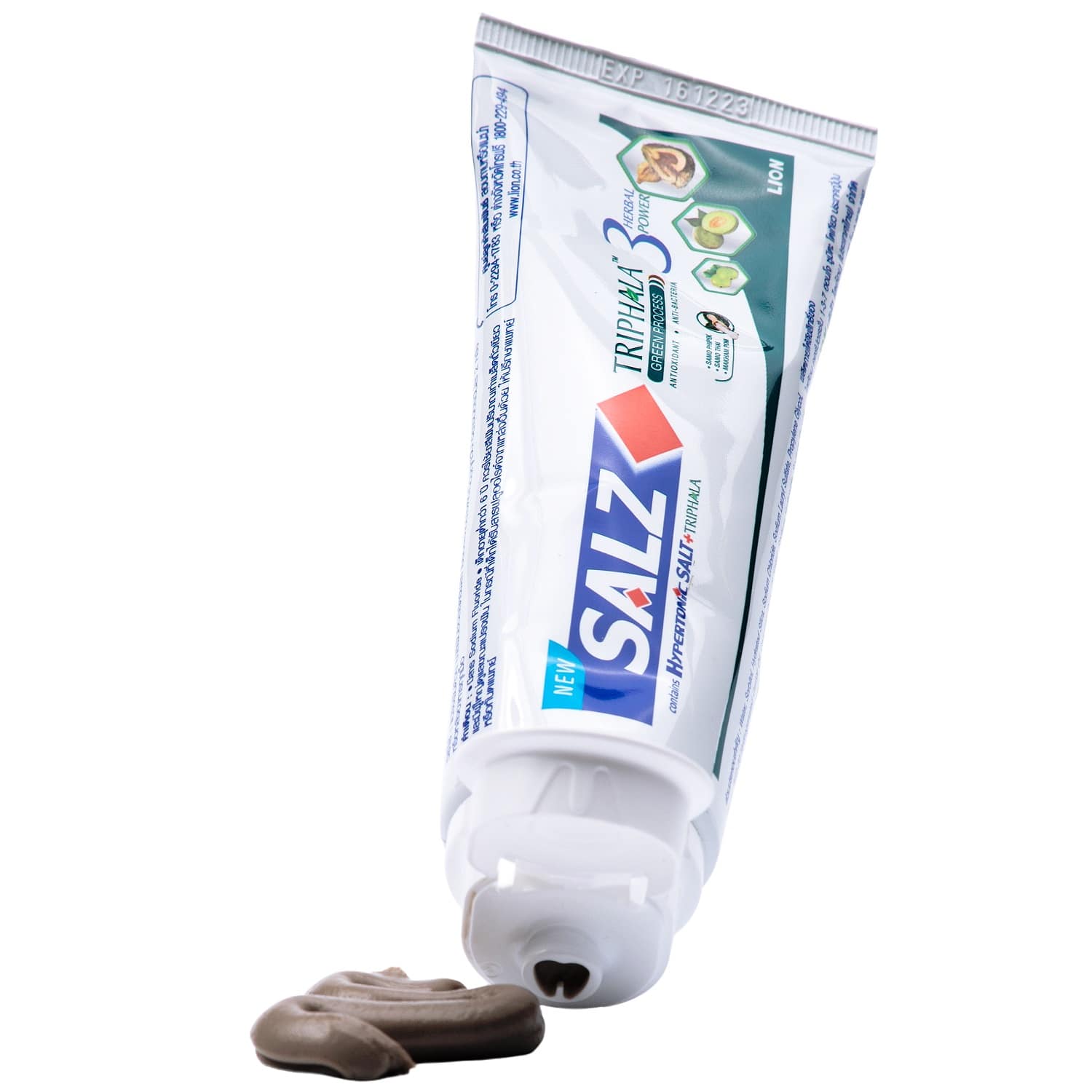 Лион Тайланд Зубная паста Herbal с гипертонической солью и трифалой, 80 г (Lion Thailand, Salz) фото 3